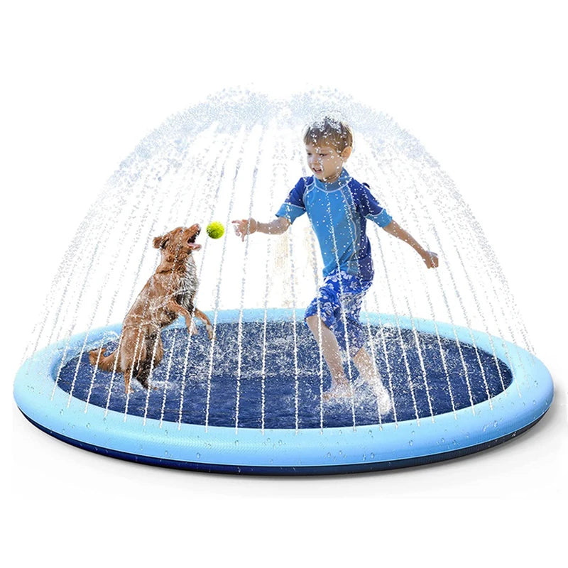 Dog Splash Pad – Summer Water Play Mat for Outdoor Cooling