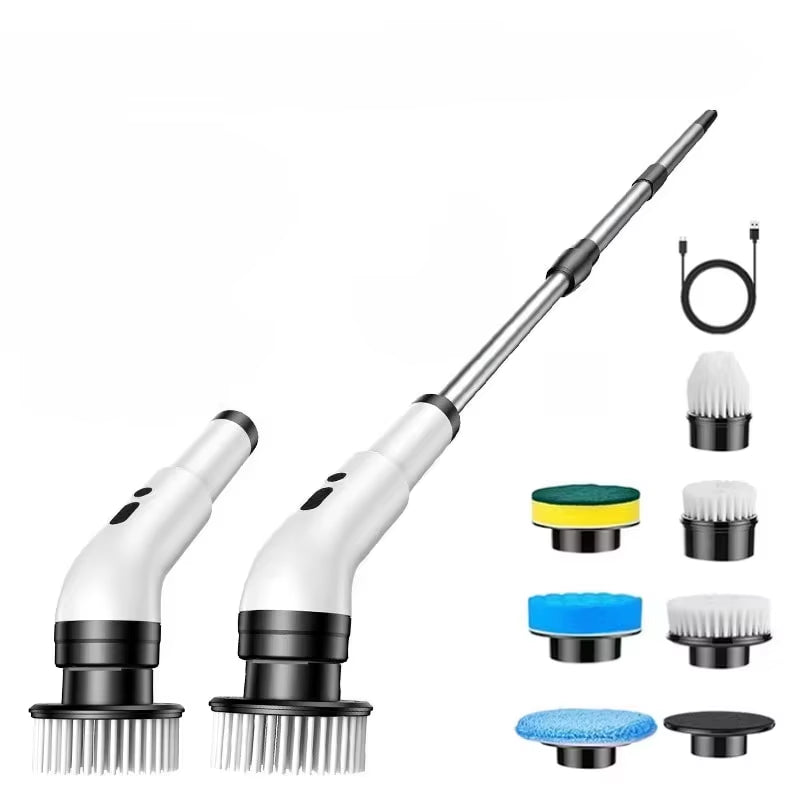 9-in-1 Electric Cleaning Brush – Wireless Handheld Scrubber with Telescopic Handle