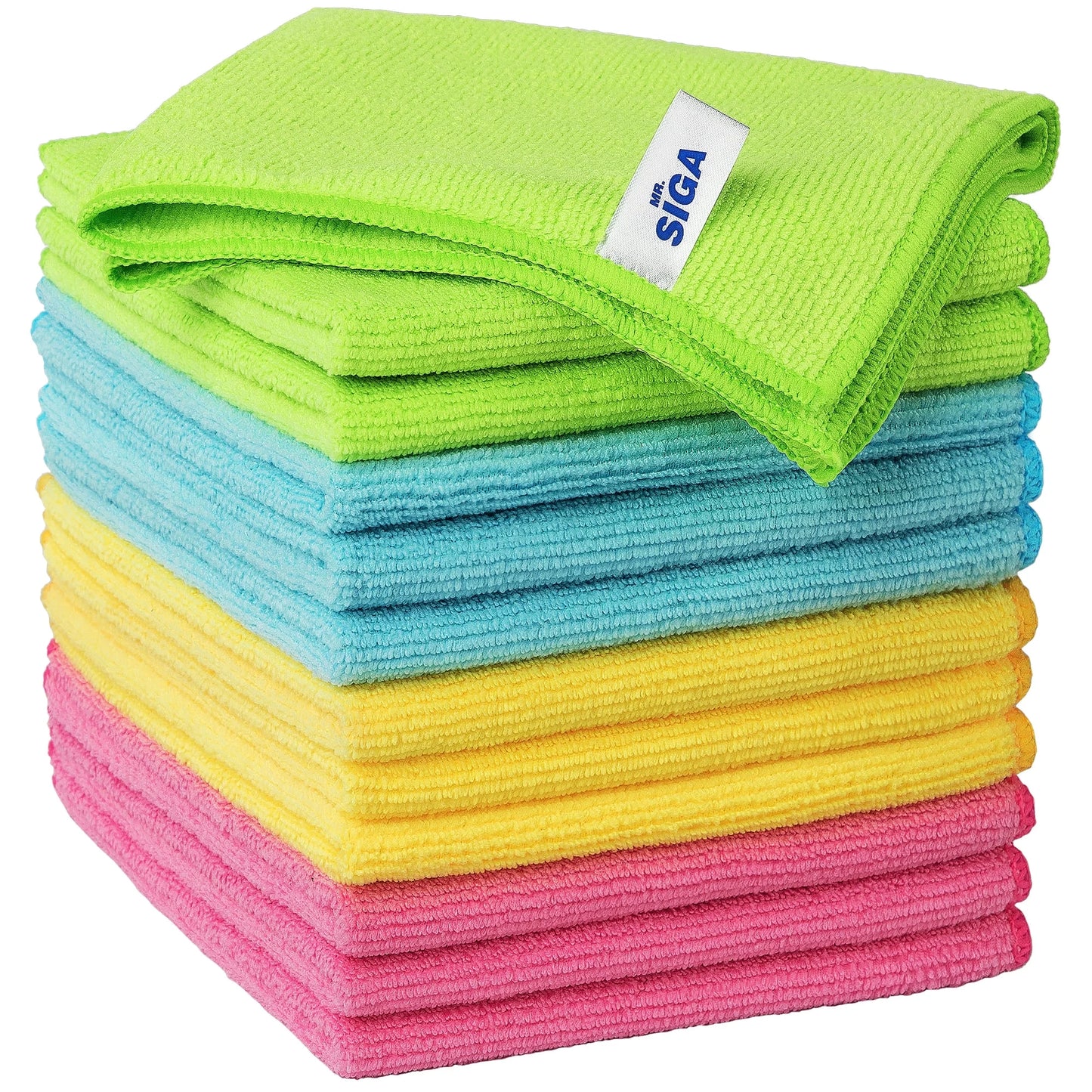 2-Pack Microfiber Cleaning Cloths – Multi-Purpose Towels for Kitchen, Home & Car – Lint-Free, Streak-Free, 12.6" x 12.6"