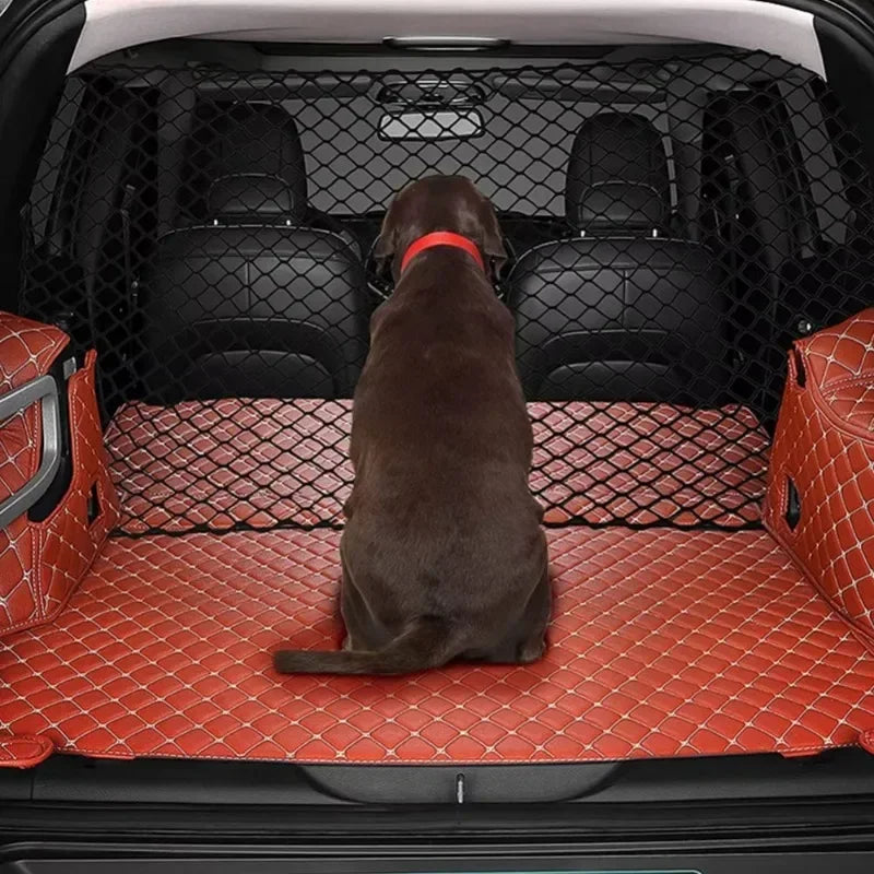 Car Boot Pet Safety Fence – Durable Elastic Insulation Mesh for Vehicles