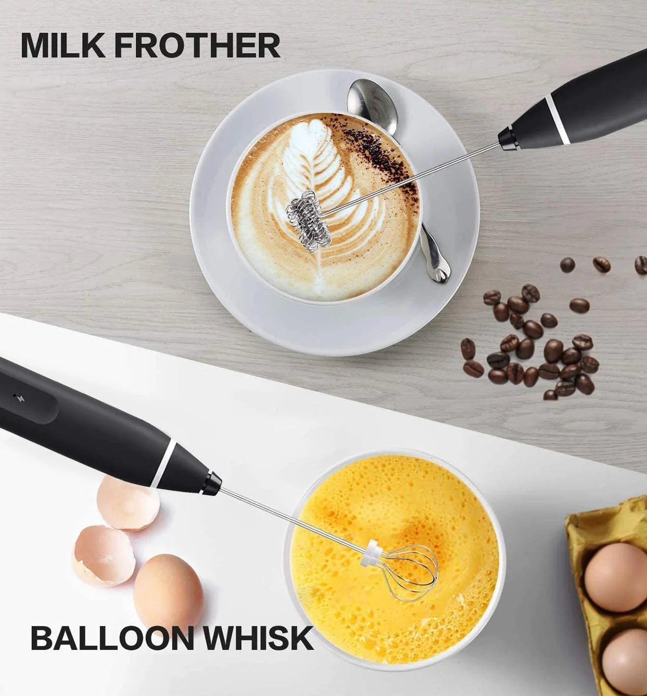 USB Rechargeable Milk Frother – 3-Speed Handheld Electric Drink Mixer & Mini Foamer for Coffee, Lattes, Matcha & Hot Chocolate