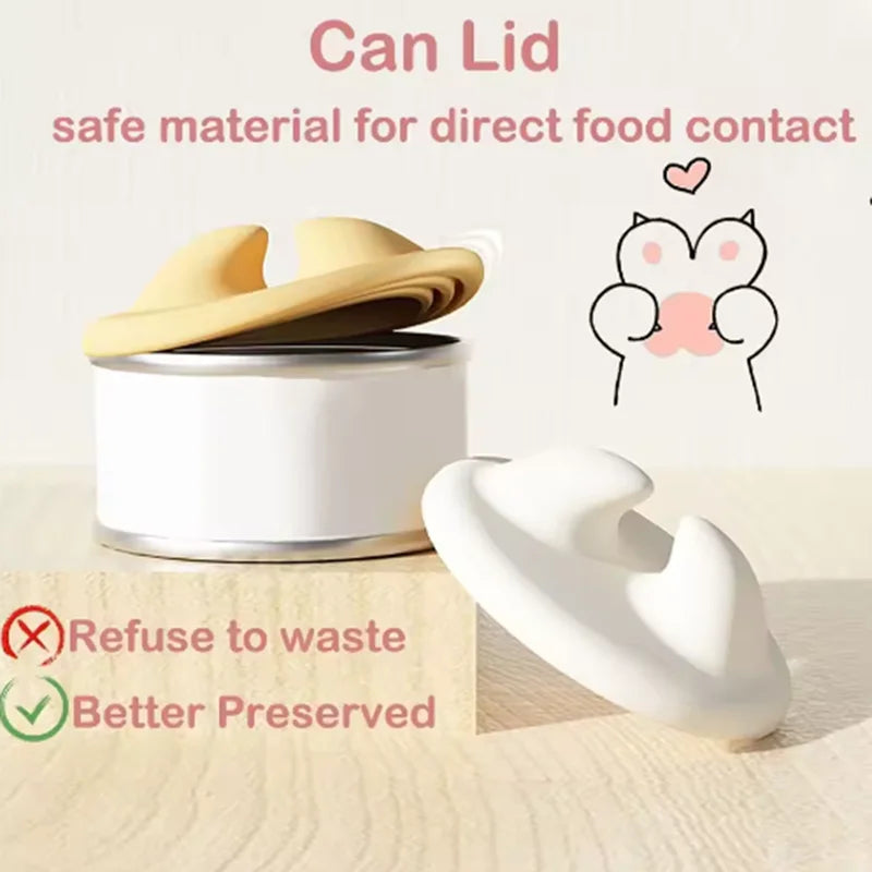 Pet Can Lid & Spoon Set – Seal & Serve Cat/Dog Food Fresh