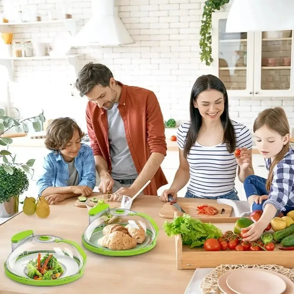 News Microwave Cover for Food Clear Microwave Splatter Cover with Water Steamer and Handle 10 Inch Plate Covers Kitchen Gadgets