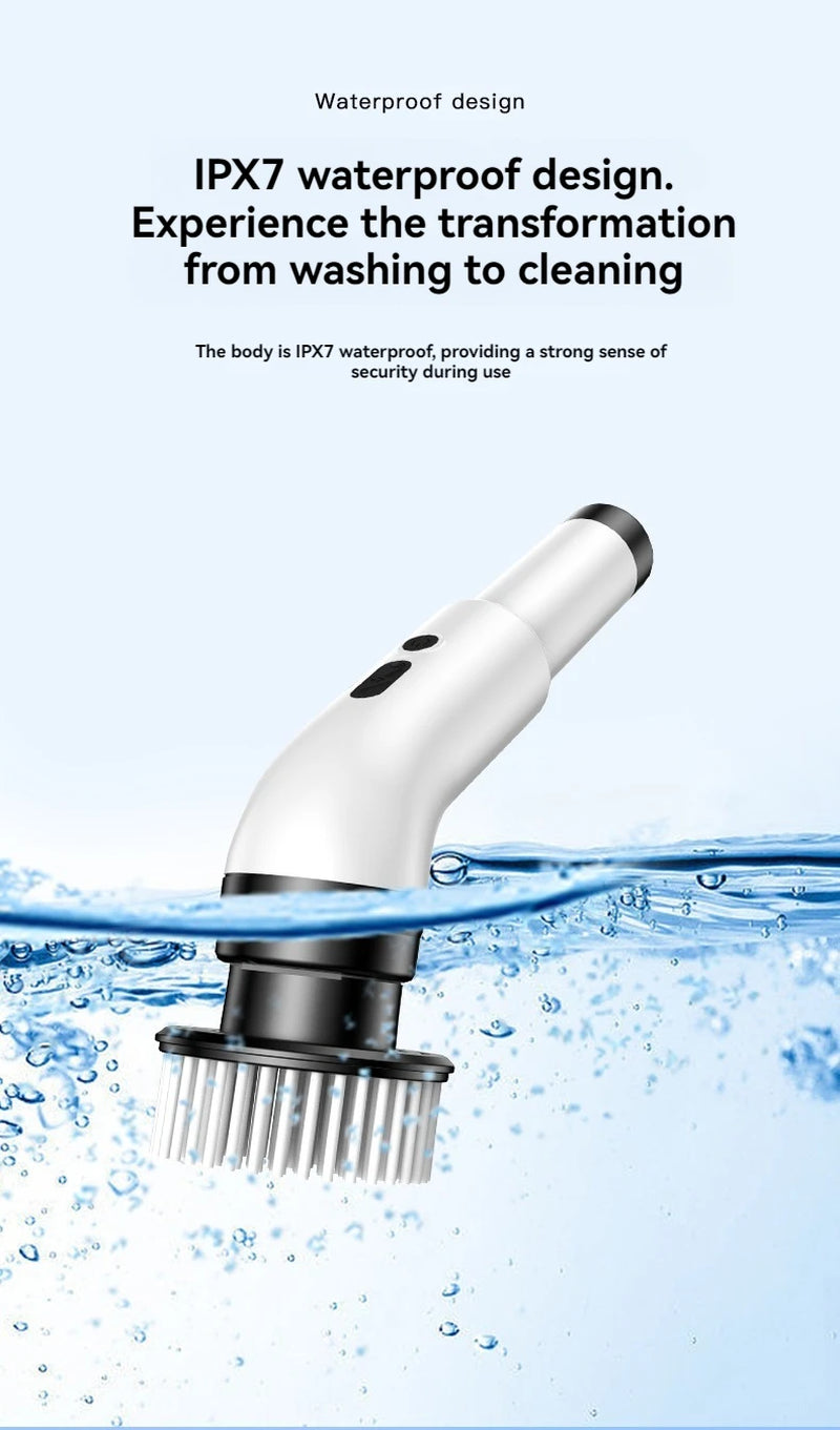 9-in-1 Electric Cleaning Brush – Wireless Handheld Scrubber with Telescopic Handle