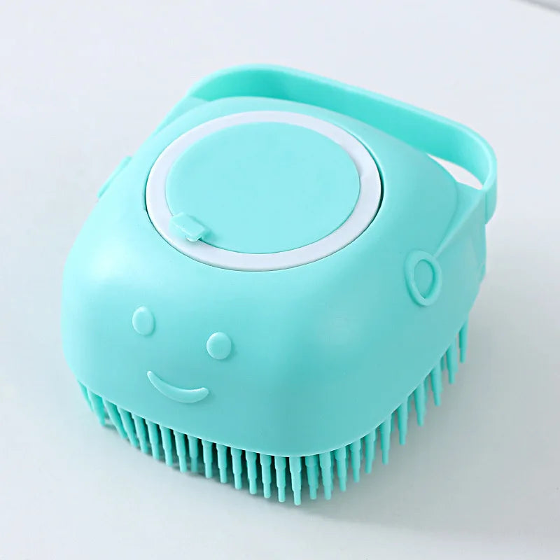 Silicone Pet Bathing Brush & Massage Comb for Dogs and Cats