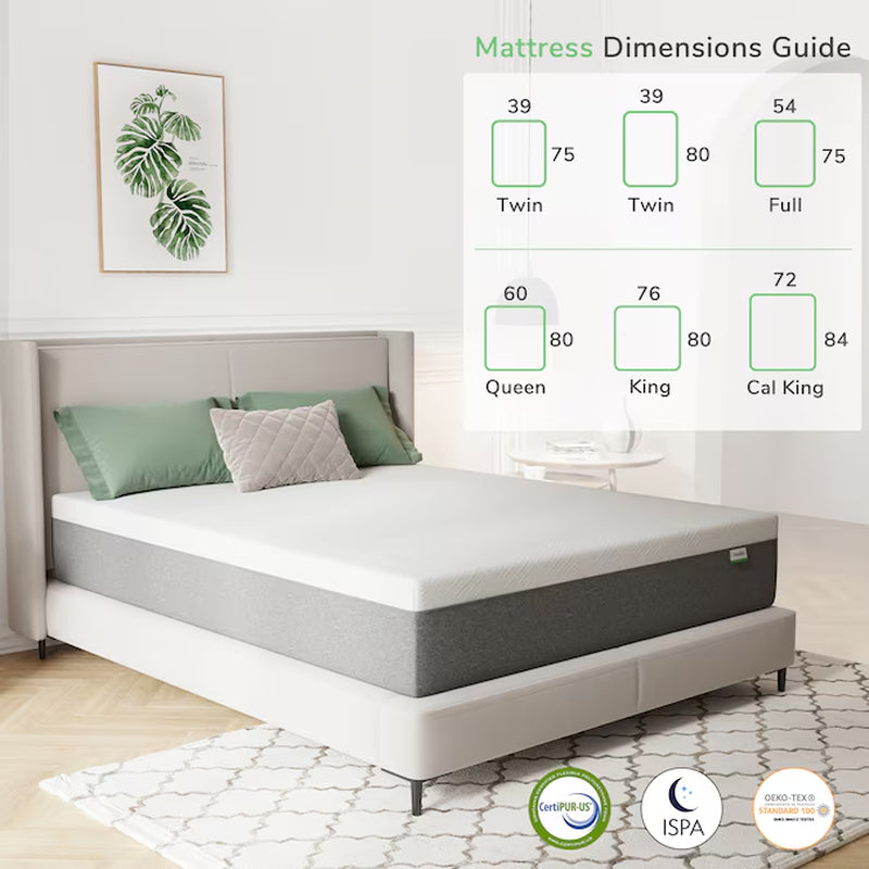 12-Inch Medium Firm Twin XL Memory Foam Mattress in a Box – Pressure-Relieving Bed with Cooling Comfort Layers