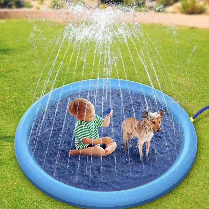 Dog Splash Pad – Summer Water Play Mat for Outdoor Cooling