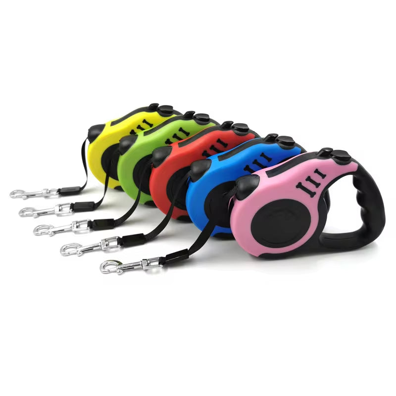 Retractable Dog Leash – 3m/5m for Small to Large Dogs
