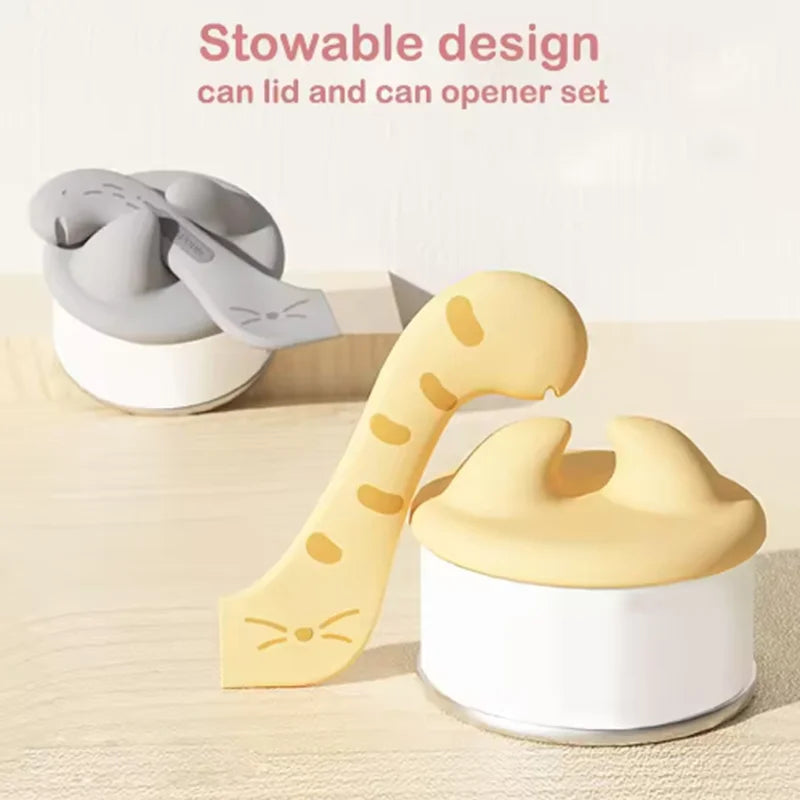 Pet Can Lid & Spoon Set – Seal & Serve Cat/Dog Food Fresh
