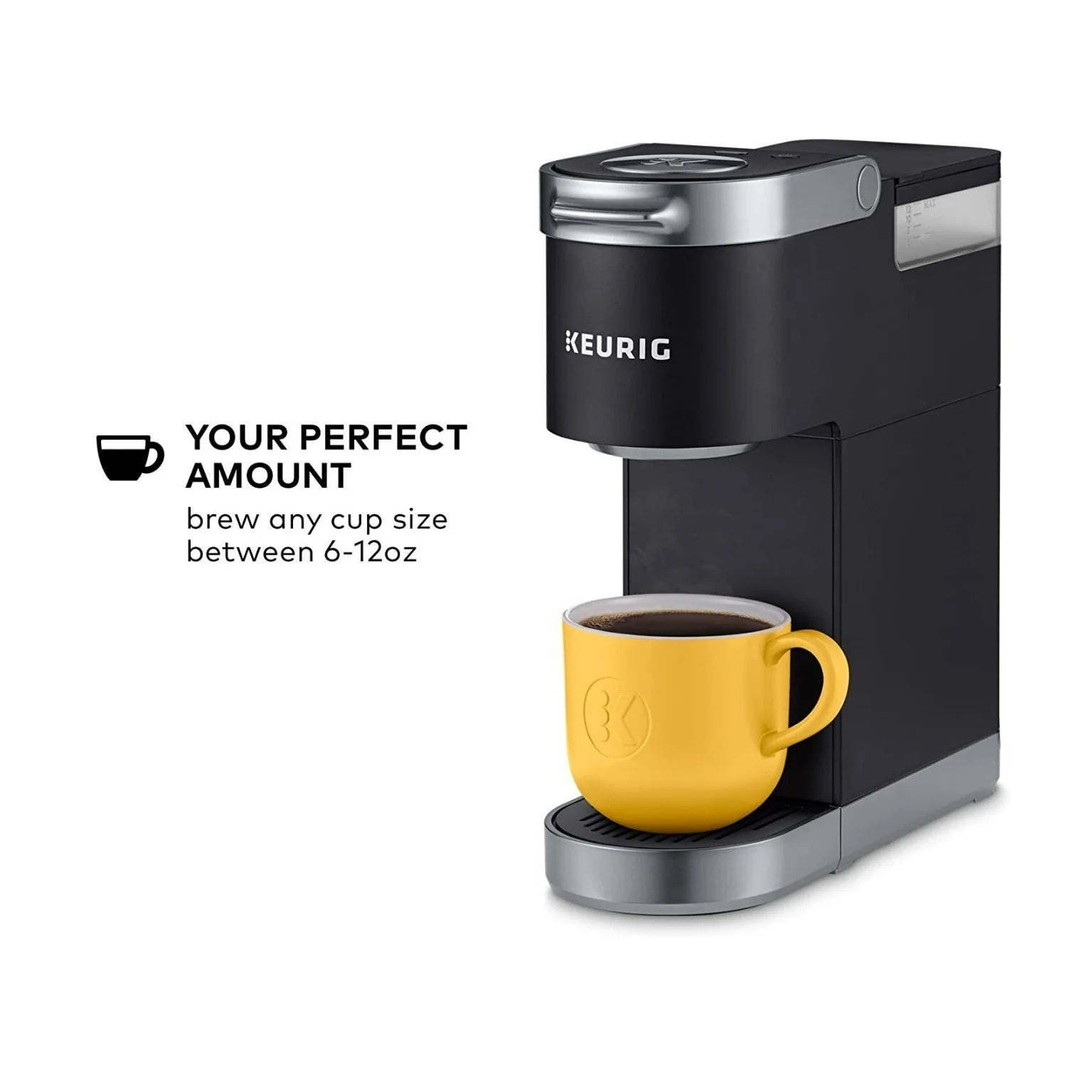 K-Mini Plus Single Serve Coffee Maker (Black) – Compact Brewer with Accessories for Home, Office & Travel