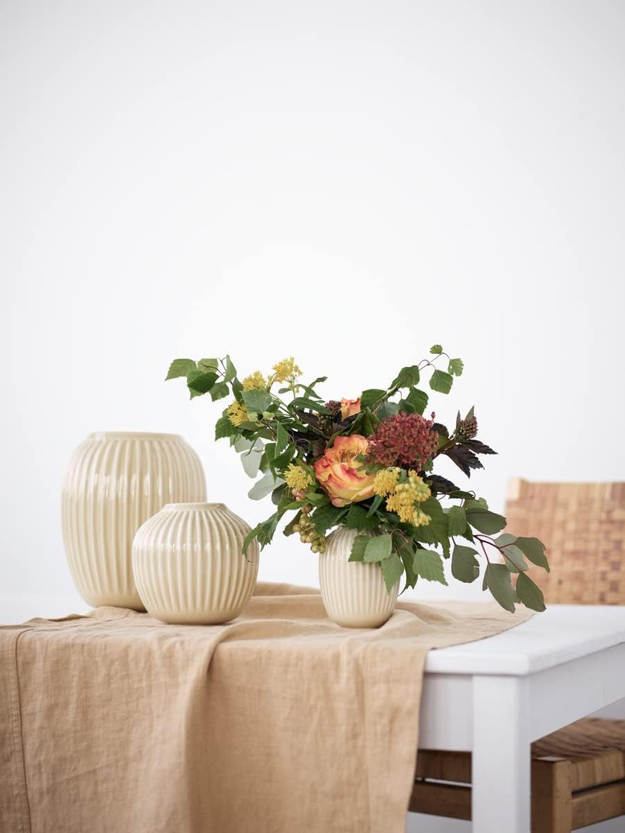 Kahler Hammershoi Vase, White, 4.1" H X 3.3" D