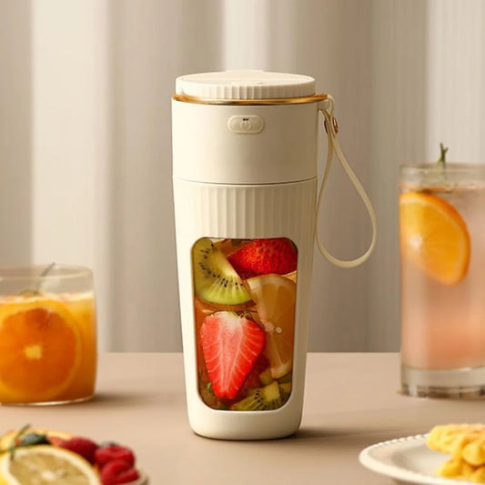 Powerful Portable Blender – USB Rechargeable Smoothie Blender for Ice & Frozen Fruit – Mini Personal Blender for Shakes, Smoothies, Travel & Gym