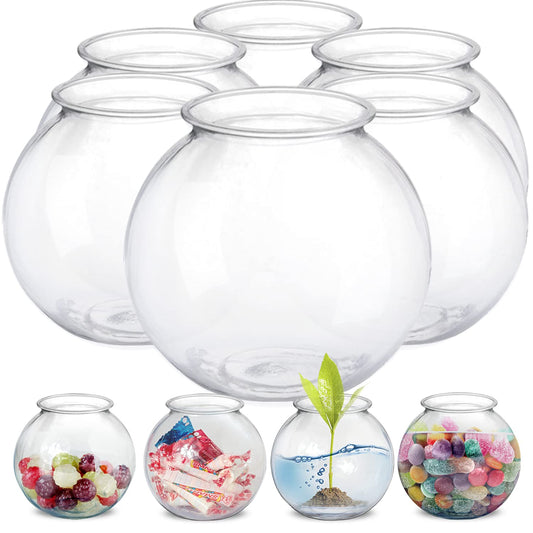 6-Pack Plastic Ivy Bowls – 16 Oz Tubs for Decor, Party & More