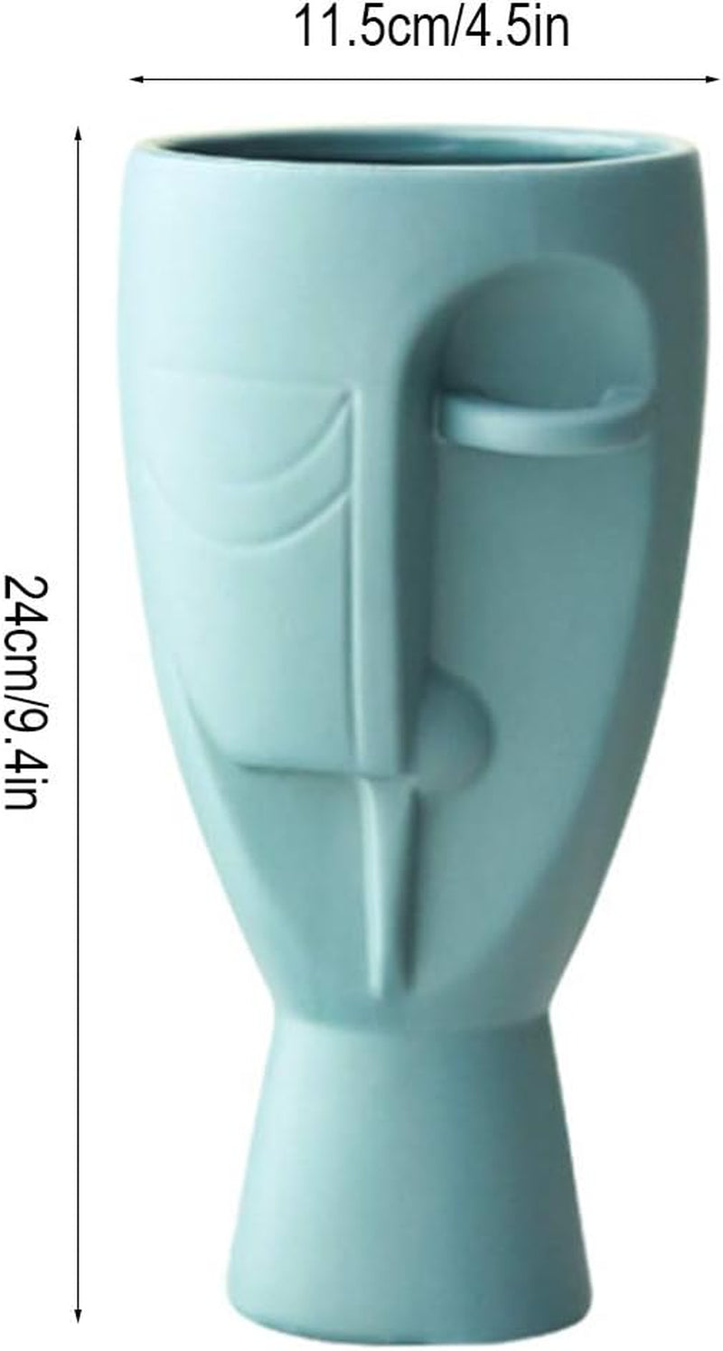 Face Art Ceramic Vases – Minimalist Body-Inspired Floral Vases for Home & Office Decor