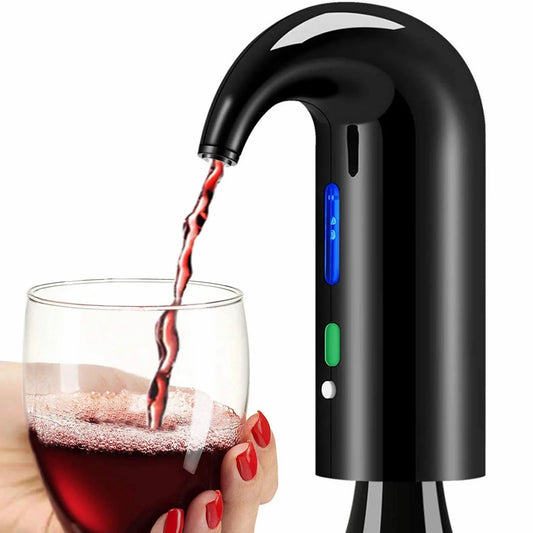 Electric Wine Aerator & Dispenser – 4-in-1 Wine Decanter, Pourer, and Wine Accessories Gift Set for Wine Lovers