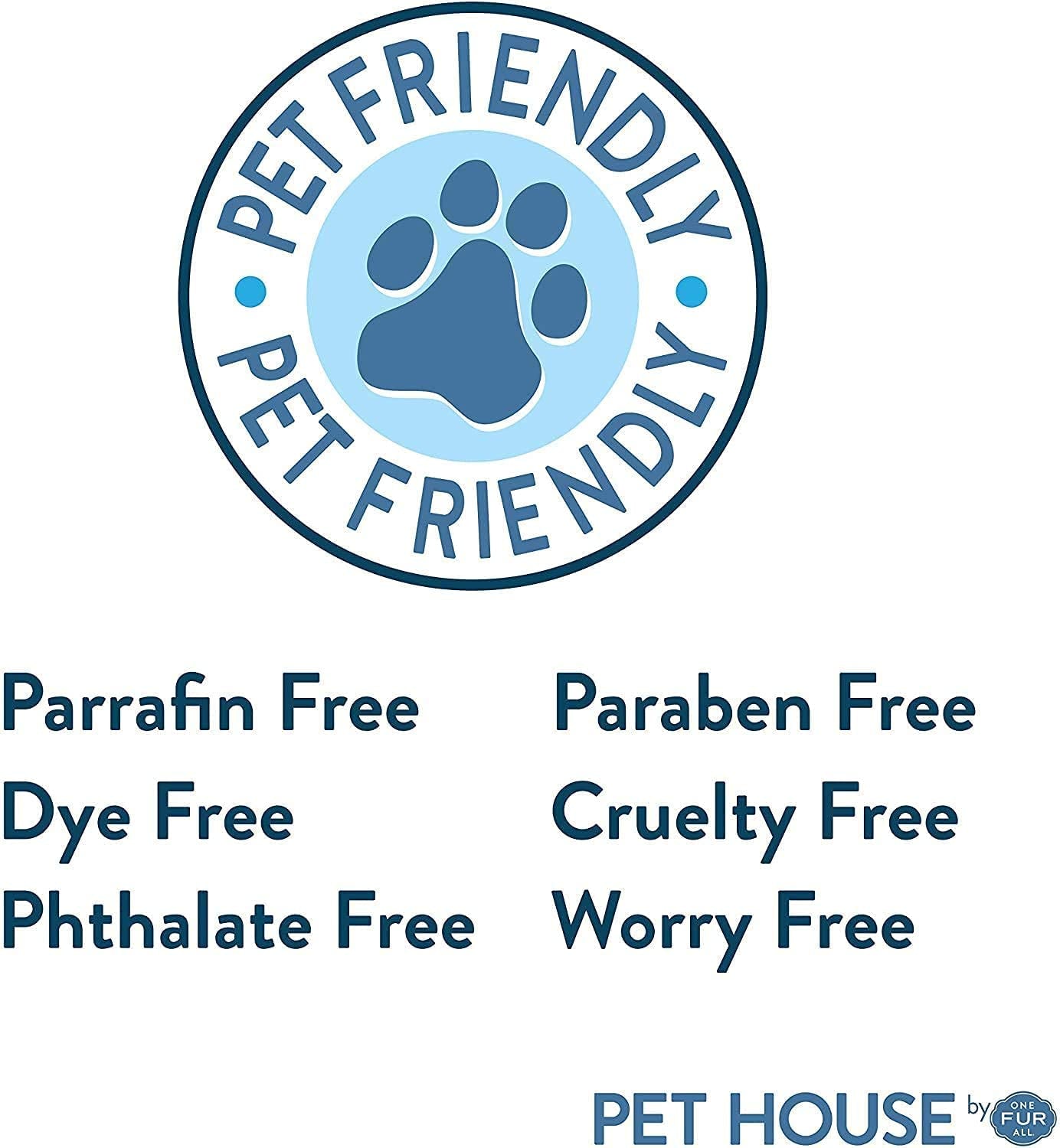 Pet Friendly Mango Peach Soy Candle – 60 Hour Burn Time with Cotton Wick