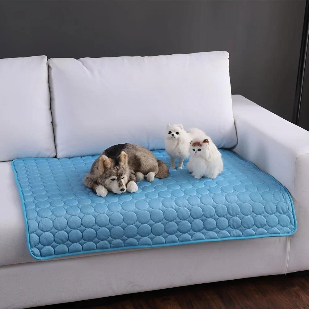 Extra Large Dog Cooling Mat – Summer Cold Bed for Dogs & Cats