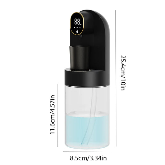 Smart 600ml Magnetic Induction Mouthwash Dispenser – Wall-Mounted with 4-Level Liquid Control & Auto Cleaning