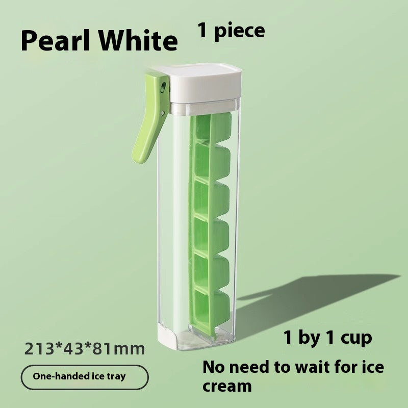 Ice Cube Tray with Storage Box – Food Grade Press-Release Ice Cube Mold for Home Kitchen, Easy-Release Ice Maker Tray