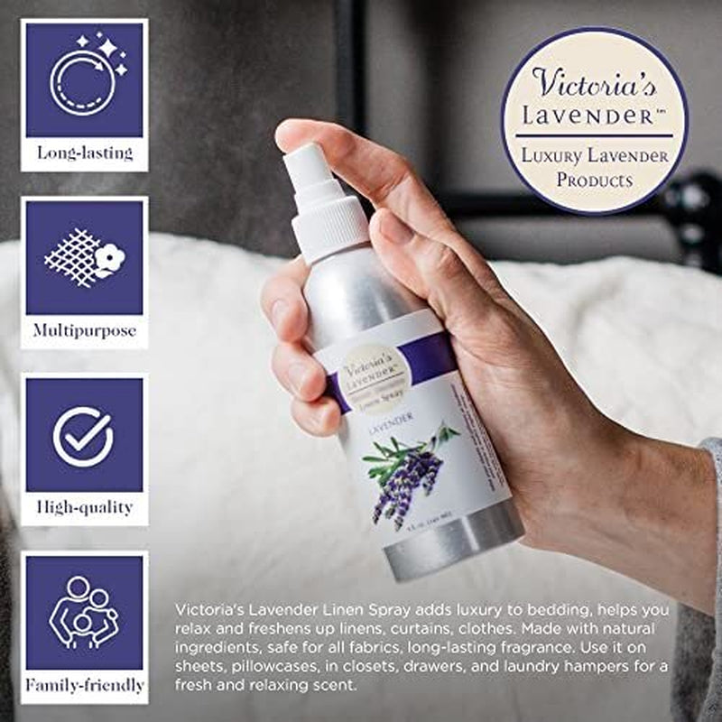 Lavender Pillow & Linen Spray, 2-Pack – Handmade Aromatherapy Mist, 16 oz Total