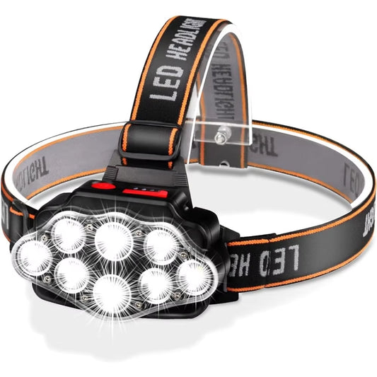USB Rechargeable LED Headlamp – Bright, Waterproof Camping Light