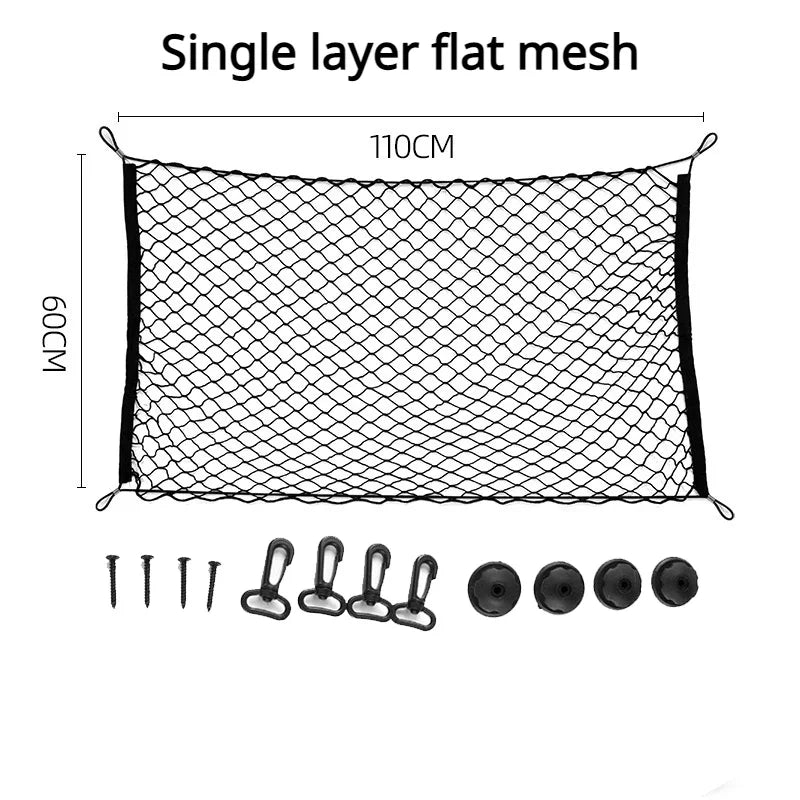 Car Boot Pet Safety Fence – Durable Elastic Insulation Mesh for Vehicles