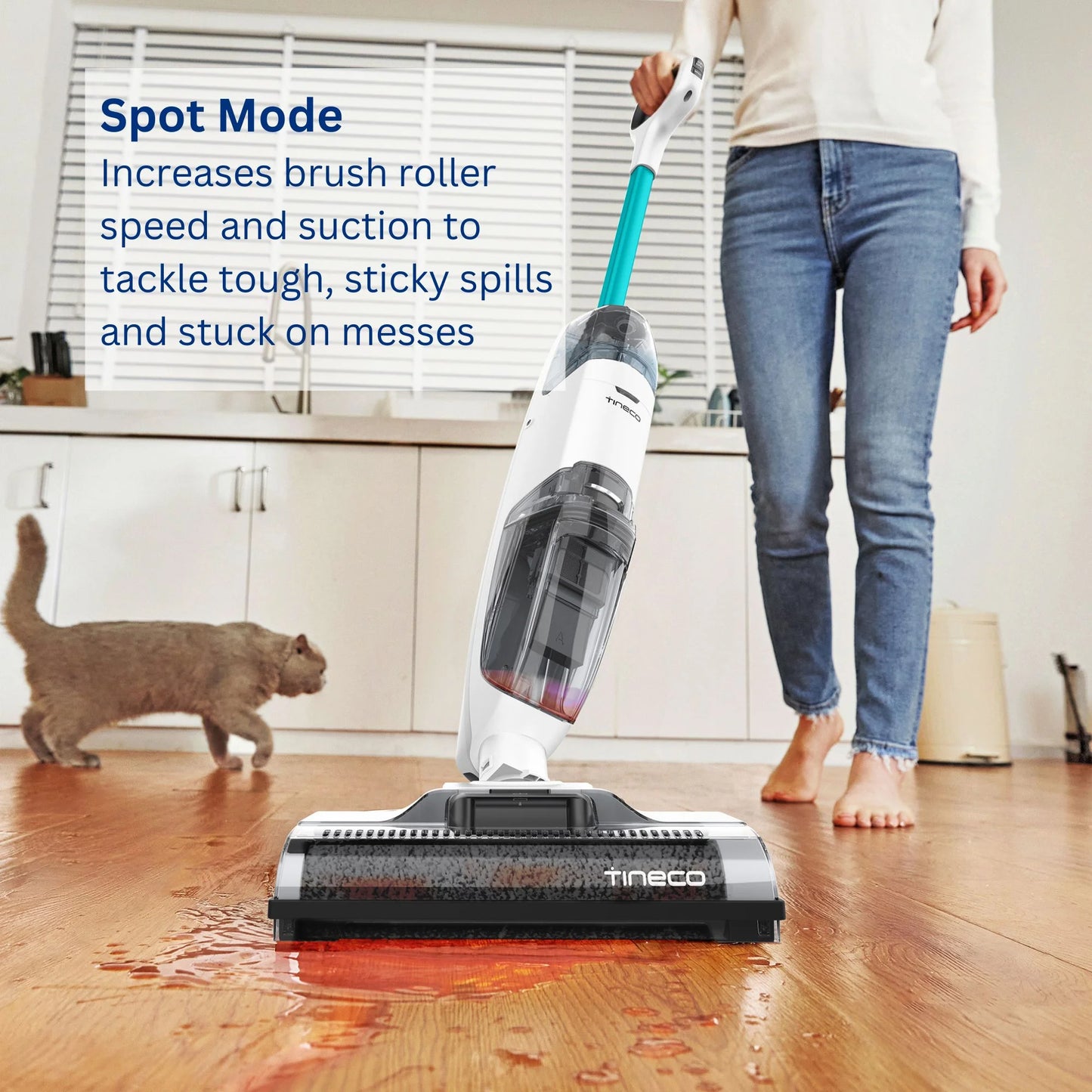 iFloor 2 Cordless Wet/Dry Vacuum Cleaner – Lightweight Hard Floor Cleaner, Blue