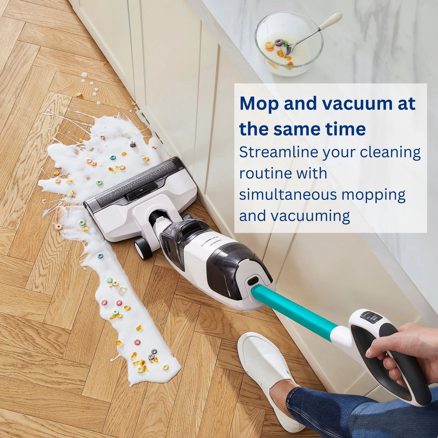 iFloor 2 Cordless Wet/Dry Vacuum Cleaner – Lightweight Hard Floor Cleaner, Blue